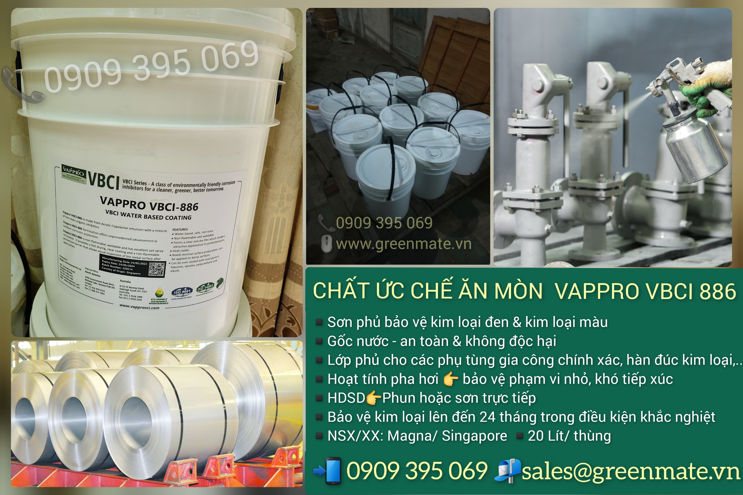 Chất ức chế ăn mòn gốc nước Vappro VBCI-886